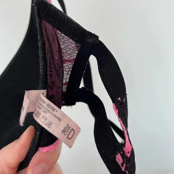 La  senza Black and pink front attach magnet bra size 36D - Picture 6 of 7